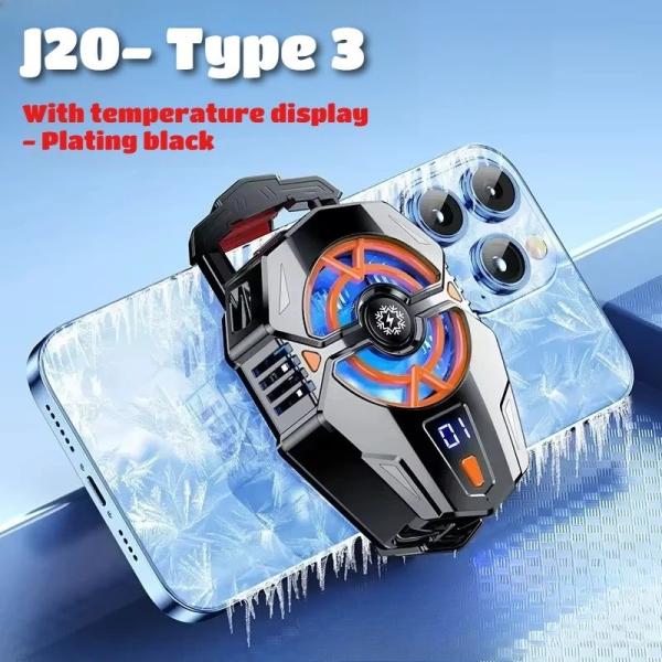 J20 Mobile Phone Cooler for PUBG Game Semiconductor Cool Heat Sink for IOS