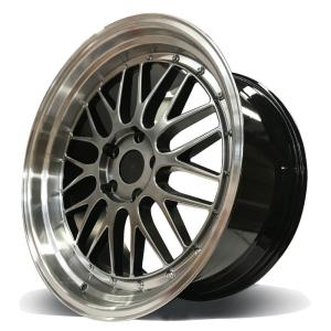Quality Aftermarket Black 17 Inch Staggered Rims wholesale