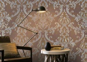 Quality Removable Home Decoration Wallpaper 1.06*10m / Country House Wallpaper Floral Pattern wholesale