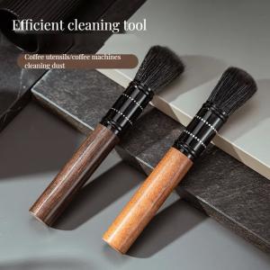 Quality Ebony Nylon Cleaning Brush for Coffee Grinder Powder Blower Plastic Coffee Accessories wholesale