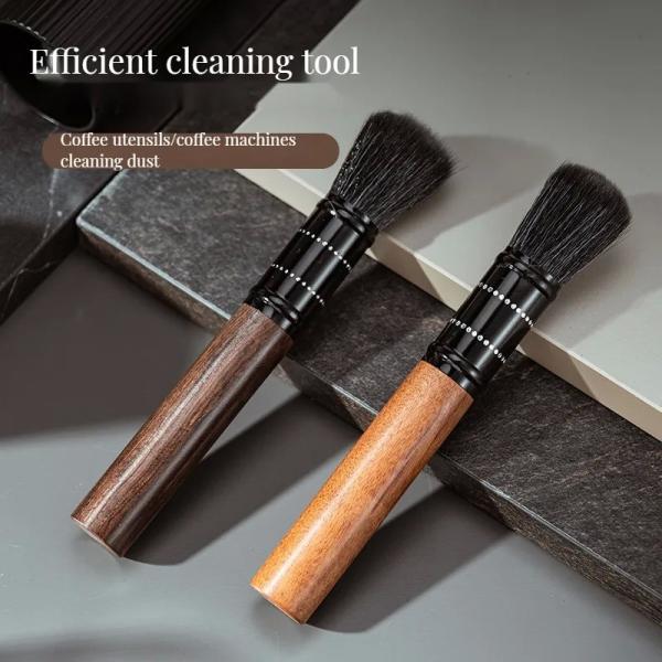 Ebony Nylon Cleaning Brush for Coffee Grinder Powder Blower Plastic Coffee