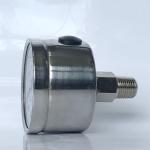40mm 12 bar Manometer Nickel Plated Brass Connection Stainless Steel Case Liquid