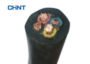 Quality Multi Core Rubber Insulated Cable , Black Rubber Cable Rated Voltage 450/750V wholesale