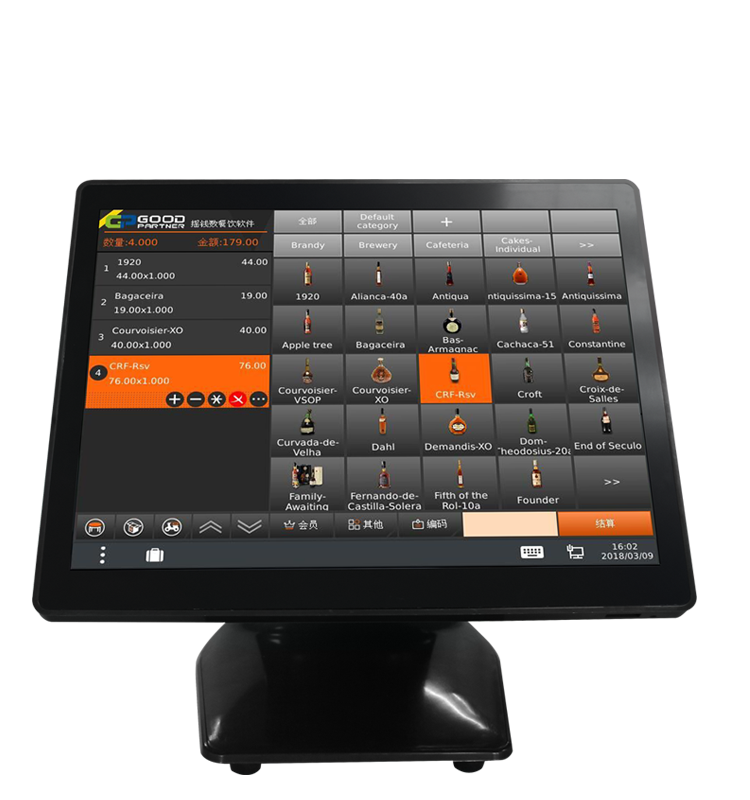 15 Inch All In One Register Touch Screen Pos System Cashier Machine for Your Business
