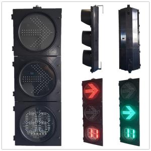 Quality 300MM 3-Section 2-Color Flip Door Right Turn And Countdown Timer Road Traffic Light wholesale
