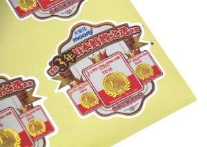 Quality Custom Packaging Printing Labels / Paper Adhesive Label , Adhesive Logo Stickers wholesale