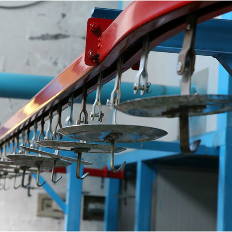 Heavy Duty Powder Coating Conveyor Systems Power Saving Low Noise