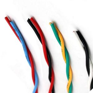 Quality 2cores Household Appliances Fire Alarm PVC Insulation Twisted Pair Flexible Wire Cable 1mm wholesale