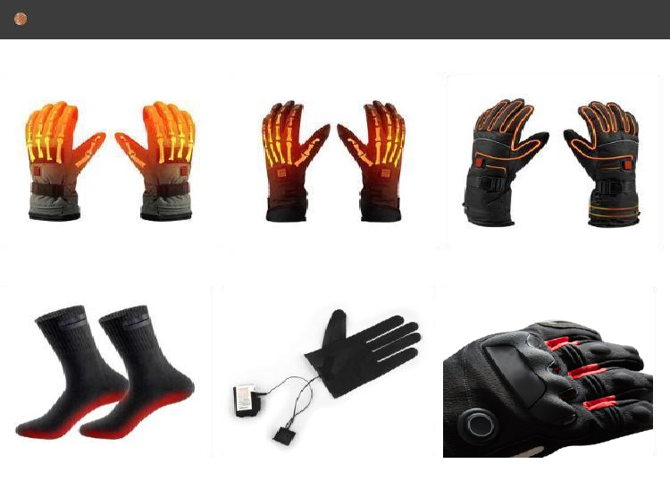 3.7V 12V Rechargeable Gloves Heated Temperature Controller Thermostat Silicone Button Switch