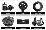R180 R200 R210-5 R220 Excavator Undercarriage Parts Steel Track Chain With Shoe