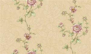 Quality Washable Bedroom Damask Feature Wallpaper Colorfast For TV Background wholesale