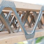 Metal Web Joists for Durable Office Building Construction Wooden Roof Sheet