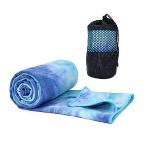 Quality Yoga Mat Cover Suede Microfiber Anti Slip Black Hot Yoga Mat Towel Polyester Microfiber Yoga Towel wholesale
