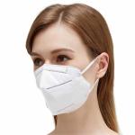 Multilayer Foldable Disposable White KN95 Face Mask