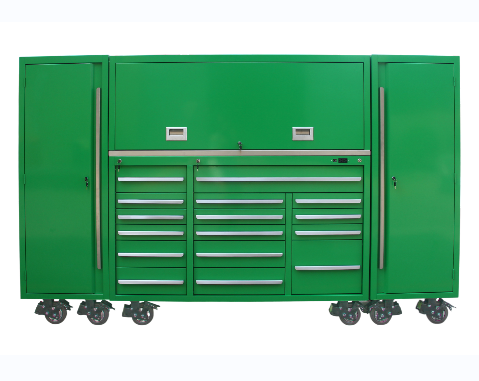 72" Rolling Tool Cabinet Heavy Duty Lockable Storage for Garage and Garden Equipment