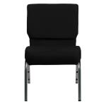 Conference Black Church Chairs 10CM Cushion Church Seating Chairs