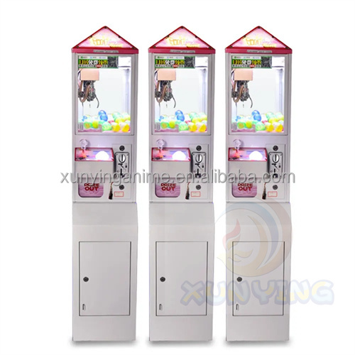 1 Player Mini Claw Crane Machine with Metal Acrylic Plastic and Bill Acceptor