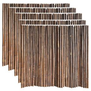 Quality Natural Coloured Bamboo Screening 240cm Garden Bamboo Rolled Fence wholesale