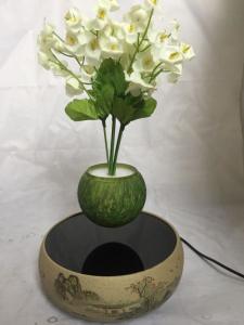 Quality new ceramic magnetic floating bottom air bonsai trees pots for gift wholesale