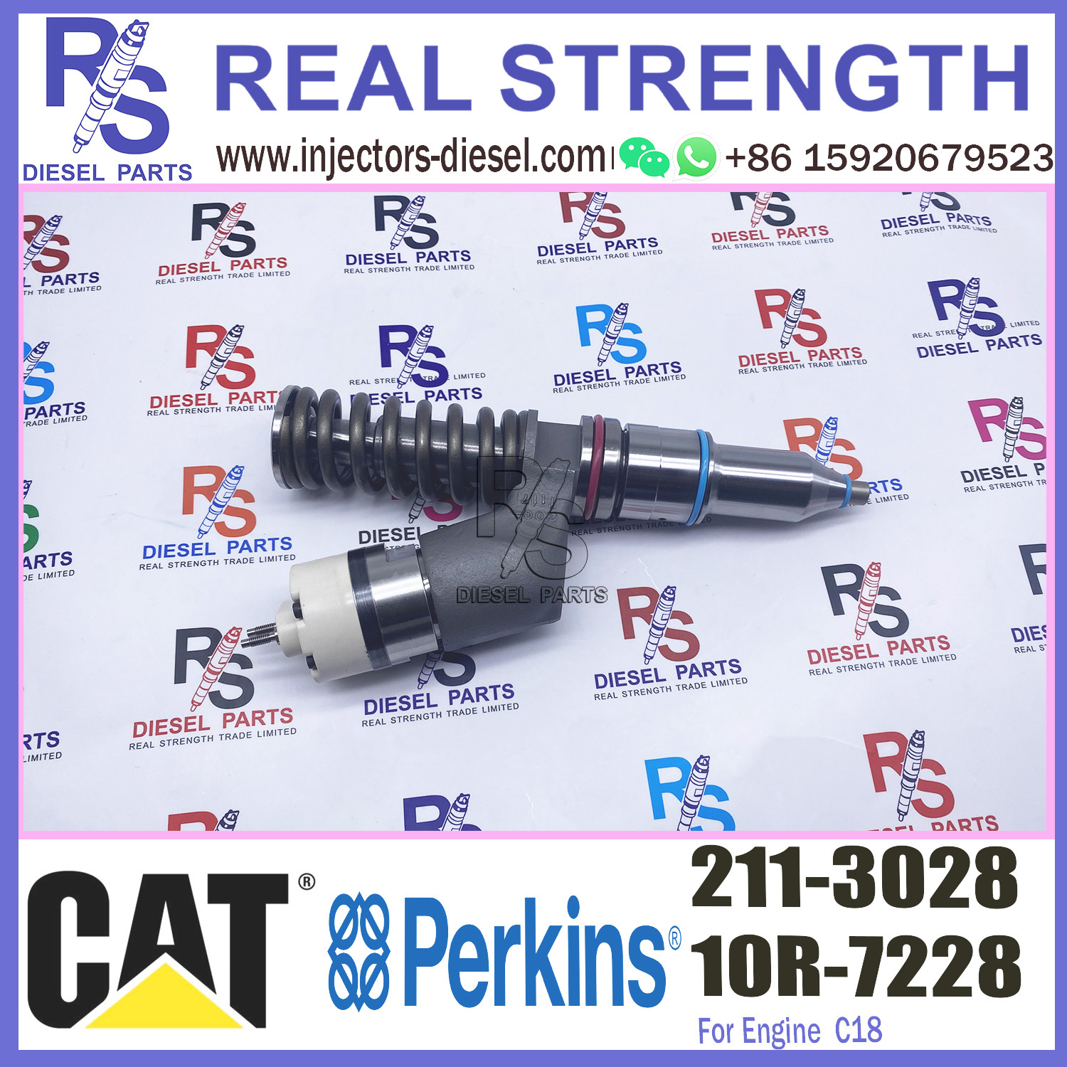 2113028 211-3028 Diesel Fuel Injector 2010565 201-0565 10R7228 10R7228 For Caterpillar Engine 3406E C15 C18 C27 C32