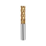 Tungsten Carbide 38 Degree Spiral Angle 4 Flute Flat Endmills for Steel