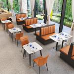 Modern Wooden Restaurant Booth Furniture Sofa Seating