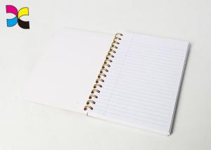Quality Kraft Hard Cover Recycled Spiral Notebook Printing / Paperback Printing Services wholesale