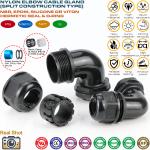 Divided Type Right Angle (90° Elbow) Hermetic Metric Cable Glands IP68 with