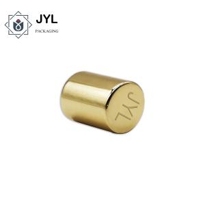Quality Cylindrical Zamac Perfume Bottle Lids With Personalized Text Or Logo For Niche Brands wholesale