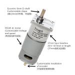 Micro 37mm rs550 low rpm high torque 12v 24v 6 volt 450 rpm 15 watt 20kg cm dc