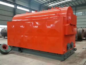 Fast Installed Wood Burning Steam Boiler / Hand Fired Wood Fired Steam Boiler 3 Tons