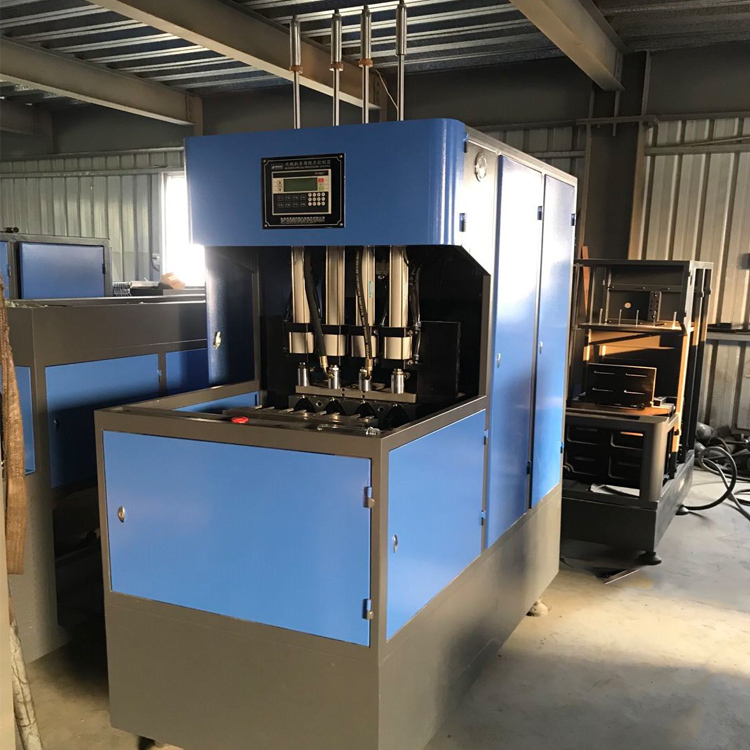Online Support Semi Auto 4 Cavity PET Blowing Machine with FESTO Rotary Cylinder