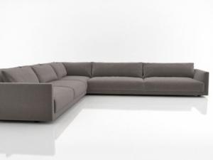 Quality L Shaped customized simple large and small size Italian Dining room sofa wholesale