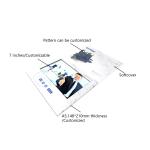 Soft Cover LCD Promotional Video Card , 7 Inch Video Brochure 256MB Memory ODM