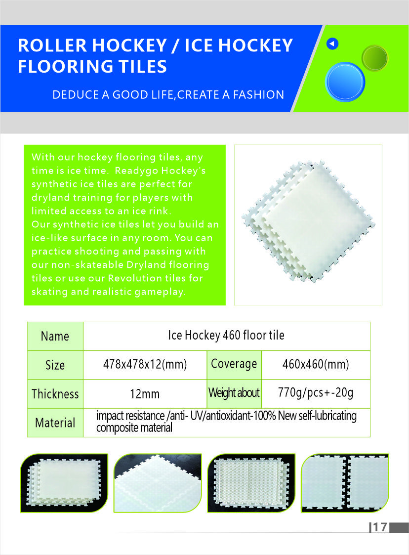 White Outdoor Roller Hockey Tiles 12mm Thickness Interlocking Basketball Court