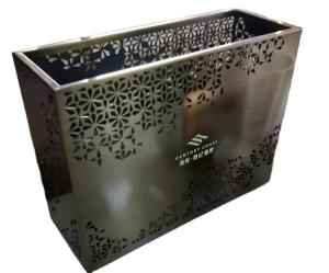 Quality Weatherproof steel flower box metal square plant box flower pot big large wholesale