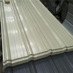 Quality ivory white prepainted metal roofing sheets 4000-840-0.426mm for prefab building wholesale