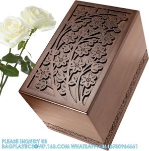 Quality Cremation Urns For Human Ashes Adult Male Or Female, Funeral Memorial Urns For Ashes, Wooden Tree Of Life Decorative wholesale
