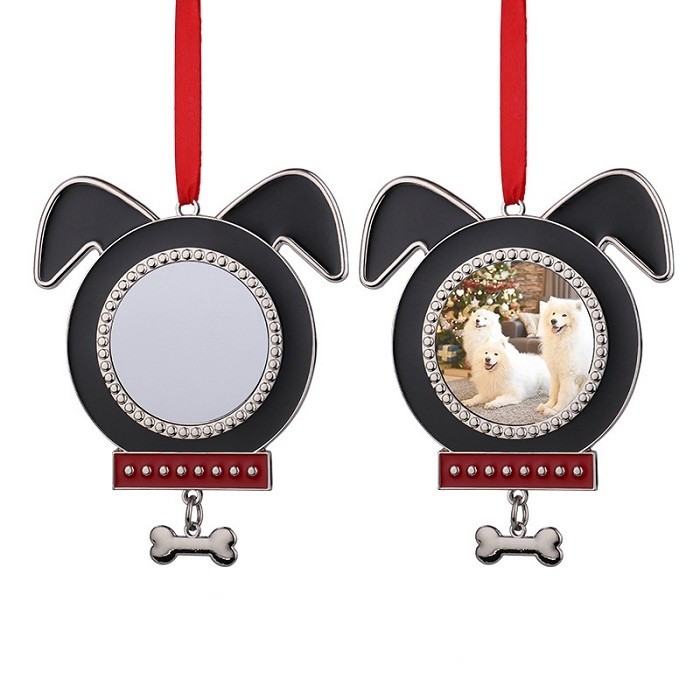 Christmas Tree Decorations Metal Pendant For Sublimation