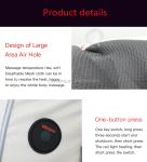 Hotel Heated Vibrating Pillow Homedics Rechargeable Shiatsu Heated Massage