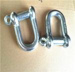 Galvanized Surface D Type Shackle / Commercial Shackles 4.8mm - 75mm Size