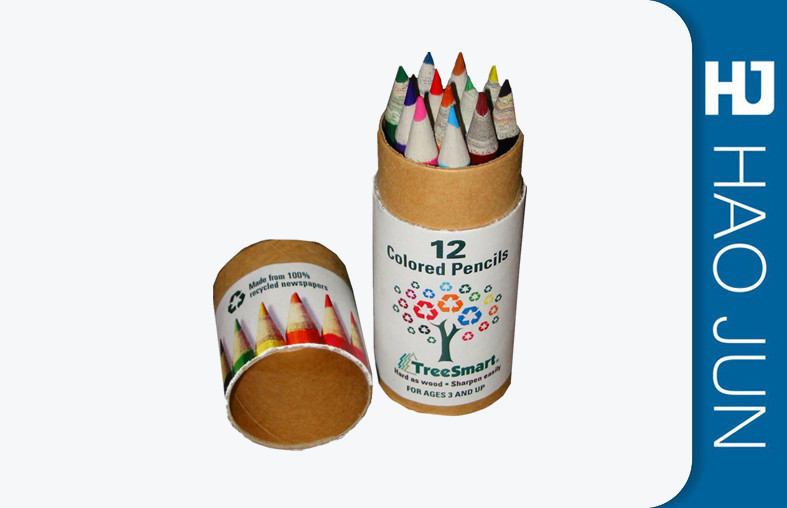 Custom Round Printed Cardboard Tubes Packaging With Recycled Materials