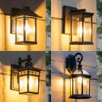 Bright Outdoor Waterproof LED Wall Lights Exterior E27 Bulb 1 17x17x35cm