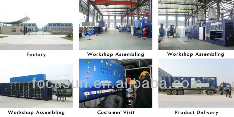 50 Tons Per Day Ice Block Making Machine with Compressor and R22 or R404A Refrigerant