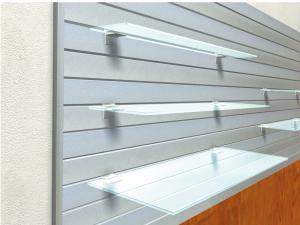Quality Supermarket Clear Tempered Glass Shelves Impact Resistance wholesale
