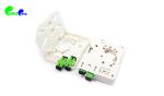 Wall Mount 2 / 4 Ports Fiber Face Plate Compact Fiber Termination Box For SC FC