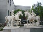 marble animal sculpture with nature stone,,China stone carving Sculpture