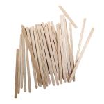 Disposable Wooden Coffee Stirrers Individually Wrapped 190mm 140mm