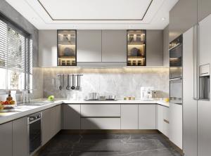 Quality Modern Furniture Wood Full Complete Custom Kitchen Cabinets Set wholesale
