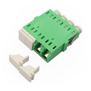 Quality Green Singlemode LC Quad Adapter Customized Mounting Without Flange wholesale